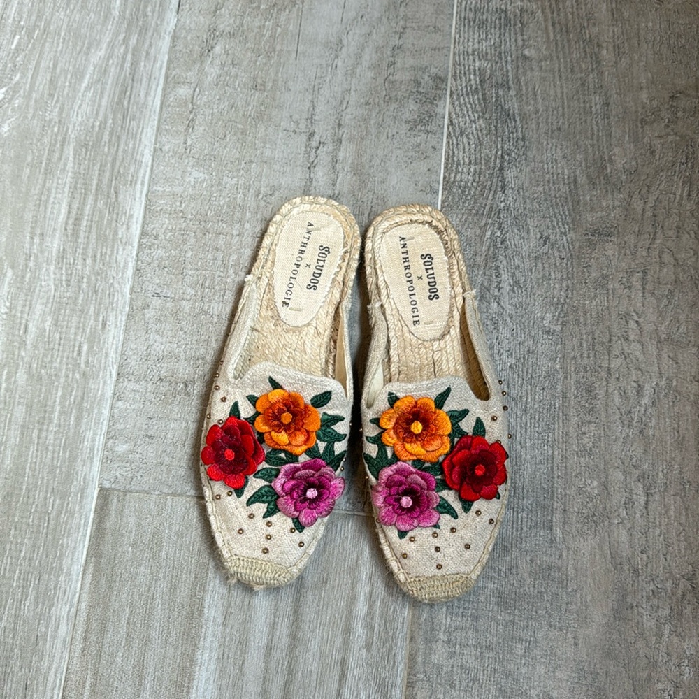 Anthropologie x Soludoa mules